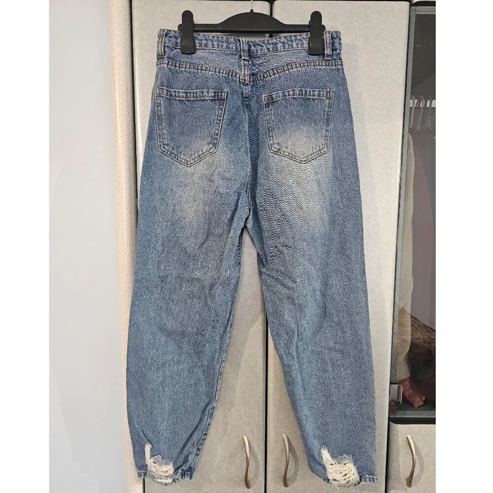 Women's Distressed Mom Jeans, Missguided Petite Riot, Size 6
